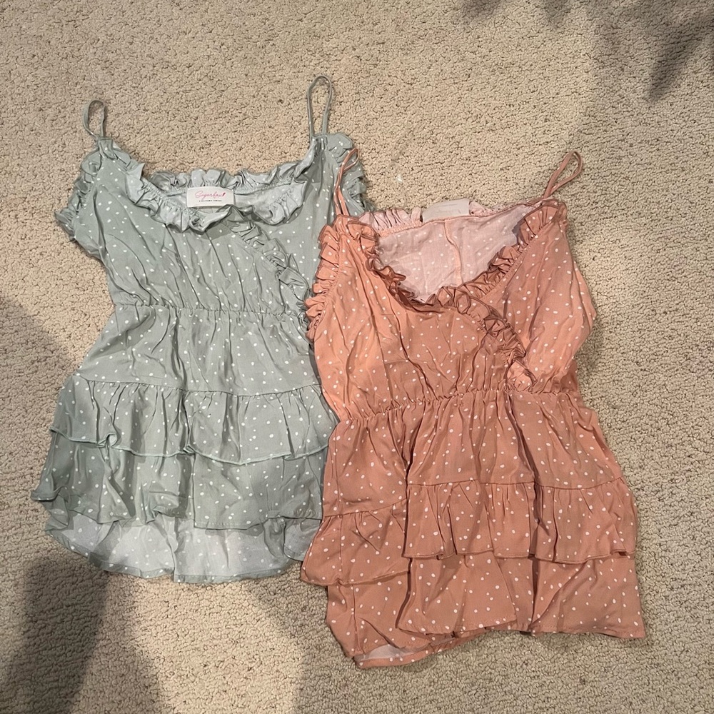 (2) Soft Flowy Tank Tops